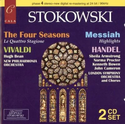 VIVALDI 4 Seasons, HANDEL Messiah Excpts / LEOPOLD STOKOWSKI (2 CDs, 2004, Cala) - Image 1 of 3