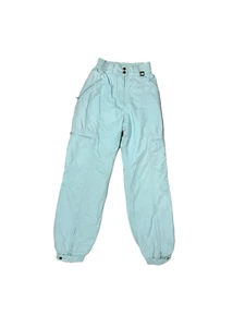 Spyder Entrant Ski Snow Pants Made in Japan Size 8 Vintage 80s Baby Blue Stretch - Picture 1 of 13