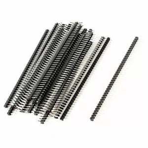 5Pcs 2.54mm 40 Pin Single Row Male Breakable Pin Header Connector Strip - Picture 1 of 1