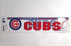 Vintage 1996 Chicago Cubs Bumper Sticker Decal Baseball MLB - Picture 1 of 2