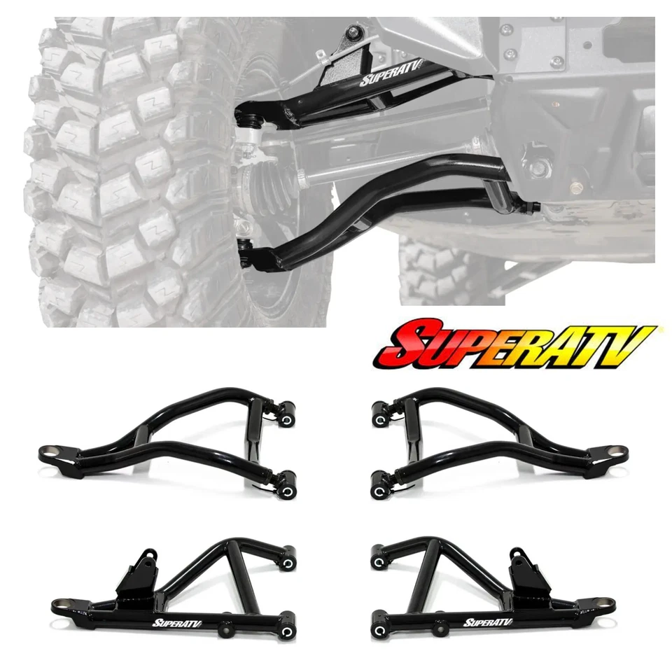 Super ATV Alta Liquidación 1.5" Adelante A Brazos NEGRO CAN-AM MAVERICK SPORT 1000R Foto 1 de 4