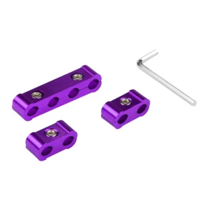 PURPLE Aluminum Engine Spark Plug Wire Separator Divider Organizer Clamp Kit - Picture 1 of 3