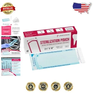 1000 Self-Seal Sterilization Pouches 3.5 x 10 in - Bulk Pack for Dental Offices - Bild 1 von 9