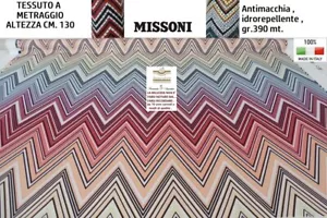 MISSONI Stoff Outdoor Sitzgruppe Polsterung Ecc.altezza Cm. 130 Meterware - Bild 1 von 12