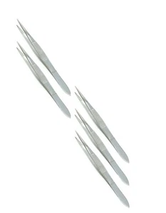 5 Stainless Steel Splinter Forceps Tweezers Fine Point 3.5" Surgical Instrument - Picture 1 of 2