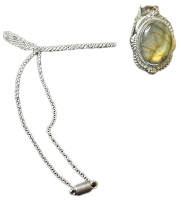 2 Pieces Shop LC Malgasy Labradorite 20" Nk & 10.5" Bracelet - Image 1 of 4