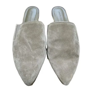 Jenni Kayne Cuero Engrasado Mula Taupe Tostado Talla 10 EE. UU. 40 UE Hecho en Italia - Imagen 1 de 4