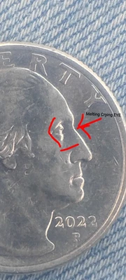 2022 P AWQ MAYA ANGELOU Quarter Brilliant Uncirculated - Crying EYE / CHIP MOUTH - Image 1 of 4