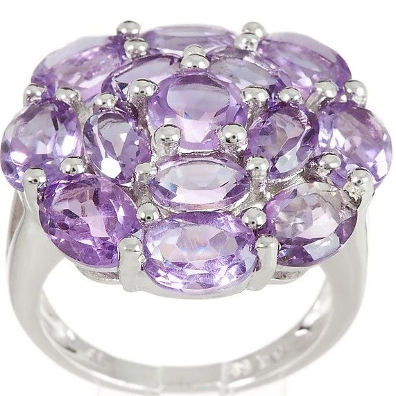 Schmuck Ring Silber 925 rhodiniert Amethyst RW17 Ä5230 - Bild 1 von 1