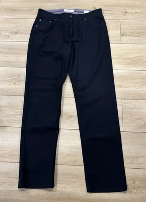 Pantalones Brax Para Hombre 34x32 Azul Marino Cooper Elegante Calce Regular Recto Genial 50 EU Foto 1 de 4