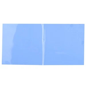 2x 100mm X 100mm X 1mm CPU Chip Heatsink Cooling Thermal Conductive Silicone NEW - Afbeelding 1 van 8