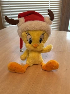 Tweety Bird Santa’s Wittle Helper Plush Stuffed Toy Hallmark Looneytunes - Picture 1 of 13