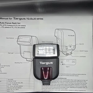 Flash con montaje en zapata Targus TG-DL20N para Nikon i-TTL - con manual - 2x AA - 0/45/60/ - Imagen 1 de 2