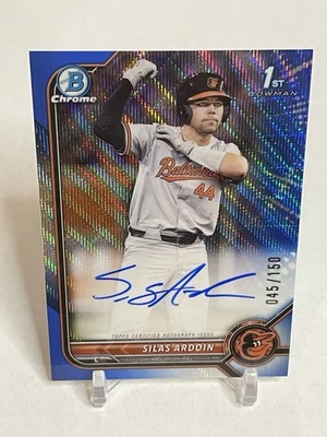 2022 Bowman Chrome Draft - Silas Ardoin Autograph Blue Wave Refractor /150 - Image 1 of 2
