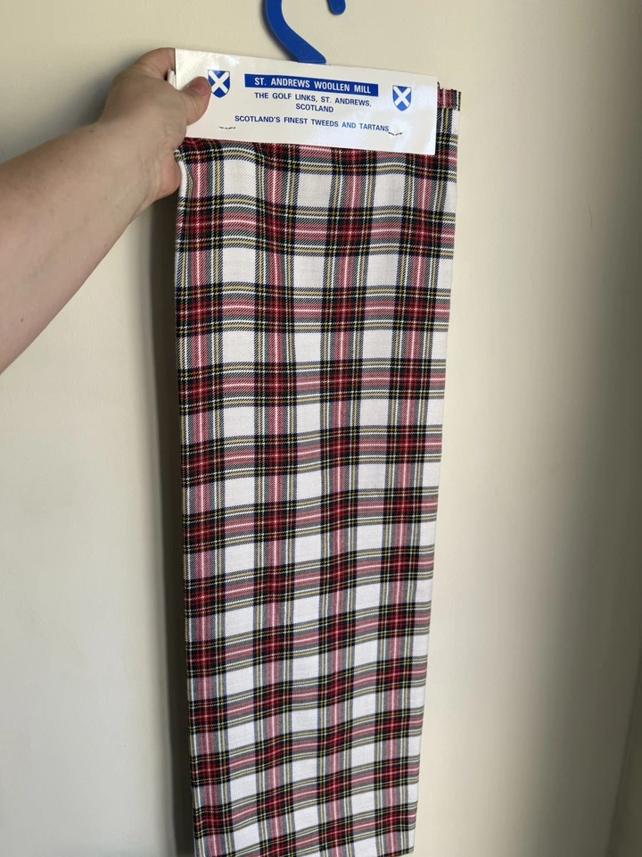 St Andrews Woollen Mill Tartan 1 Yard Poly/viscose - Dress Stewart - Image 1 of 3