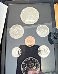 1976 Canada 7 Coin Proof Set - With Special Edition Silver Dollar #coinsofcanada - Picture 1 of 13