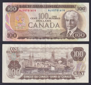 Canada 100 Dollars Banknote 1975 P.-91B BB+/VF+ - Picture 1 of 1