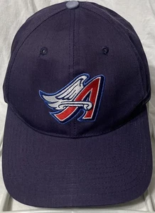 Cappello vintage MLB Anaheim Angels anni 90 blu scuro snapback usato ottime condizioni - Foto 1 di 5