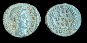 Ancient Roman Empire Coin CONSTANTIUS II Wreath VOT XX MVLT XXX  - Picture 1 of 3