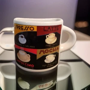 Espresso Cappucino Kaffee halbe Tassen Marco Fabiao Italy Vintage - Bild 1 von 3