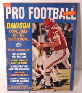 VTG - 1970-71 - DELL - PRO FOOTBALL MAGAZINE - LEN DAWSON, KANSAS CITY CHIEFS - Picture 1 of 3
