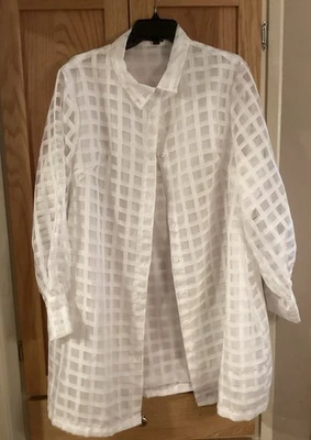 Traje de baño Boohoo 100 % poliéster blanco cubre talla 16 Foto 1 de 4