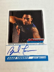 2010 TOPPS ULTIMATE FIGHTER BRAD TAVARES ON CARD ROOKIE AUTO SP CS1 - Picture 1 of 2