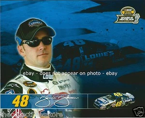 JIMMIE JOHNSON LOWES RACING 2005 NASCAR NEXTEL CUP SERIES CHASE 8 X 10 PHOTO - Picture 1 of 1