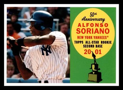 Alfonso Soriano 2008 Topps All-Rookie Team 50th Anniversary #AR13 Mint - Image 1 of 2