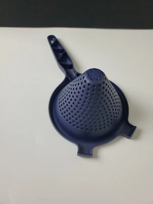 Tupperware Small Colander Fits On Top 8 Cup Measuring Pitcher Blue New Sale - Image 1 of 2