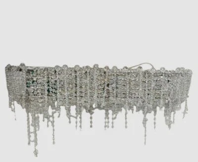 Arandela de iluminação de parede Allegri Crystal Cielo 34" de largura barra de banho - Imagem 1 de 4