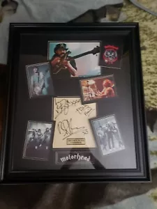 MOTORHEAD signed Framed JSA REAL RARE - Picture 1 of 4