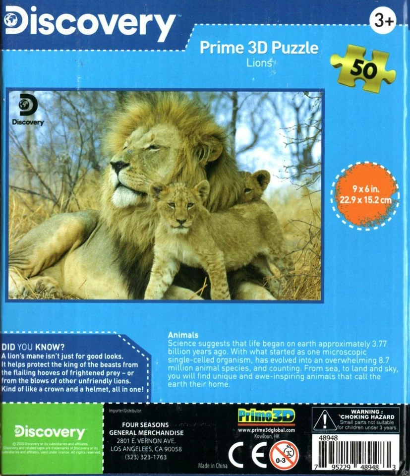 Discovery -  Prime 3D 50 Pieces Jigsaw Puzzle - Image 1 of 1