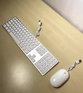 Apple Genuine Wired Keyboard and Mouse A1243/A1152 - Great Condition - Picture 1 of 10