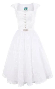Mujer Dirndl midi 65 cm Cora blanco Brautdirndl Turi casa de campo - Imagen 1 de 1