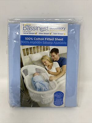Halo Bassinest Sleeper Fitted Sheet, Blue • 7.47$