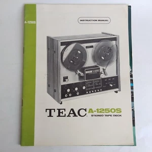 Teac A1250s Stereo Tape Deck Construction Manual - Picture 1 of 4