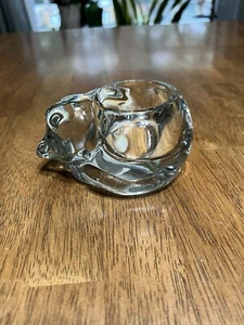 Vintage Indiana Glass Cat Kitty Candle Votive Holder Gift for Cat Lover *READ* - Picture 1 of 9