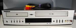 GoVideo SONICblue Dual-Deck DVD VCR Combo w/ A/V Cable One Button Record WORKS - Picture 1 of 7