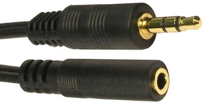 2m DORADO 3.5mm Mini Auriculares Estéreo Jack EXTENSIÓN Cable Audio Plomo Auxiliar - Imagen 1 de 1