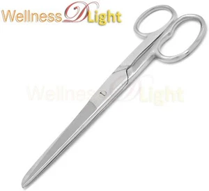 7'' Silver Scissors Tailor Fabric Sewing Paper Cutting Shears Stainless Steel - Picture 1 of 3