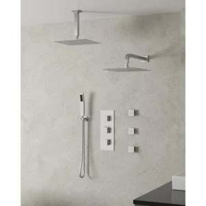 EVERSTEIN Shower Head 2.5GPM Corrosion Resistant High Pressure Brushed Nickel - Picture 1 of 10