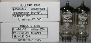 1MP EF86 Mullard Made in Gt.Britain Amplitrex AT1000 Tested #931062 931009 - Picture 1 of 7