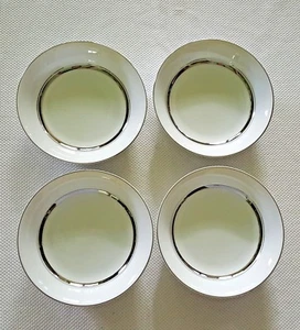 4 CUENCOS DE POSTRE DE COLECCIÓN EMPRESS CHINA CROWN PLATINUM 1836 5 1/2"" DE DIÁMETRO - Imagen 1 de 5