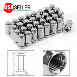 Buyer Needs to Review The spec 20pcs 1.87 Chrome 9/16-18 Wheel Lug Nuts fit 1992 Chevrolet G30 May Fit OEM Rims 