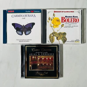 Orchester 3 CD Lot - Carmina Burana Orff - Maurice Ravel Bolero - Arien - RE - Bild 1 von 3