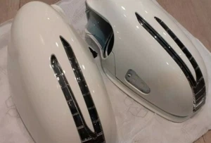 TWO ARROW LED WHITE DOOR MIRROR COVERS FOR 2005-2009 MERCEDES BENZ W221 S-CLASS - Bild 1 von 8