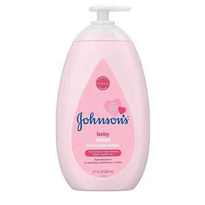 Johnson's Moisturizing Mild Pink Baby Lotion with Coconut Oil 27.1 Fl. Oz - Picture 1 of 9