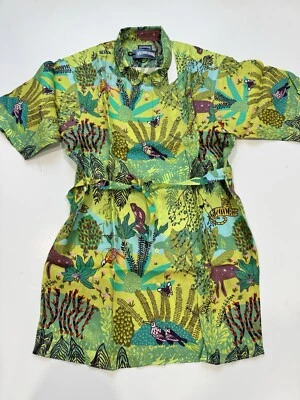 Vestido Camisa Vilebrequin Mujer Lino Jungle Rousseau Pequeño 100% Lino Foto 1 de 3