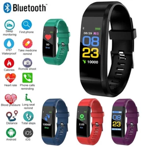 Smart Watch Band Sport Fitness Activity Tracker For Kids Fit Bit iOS Android - Picture 1 of 16